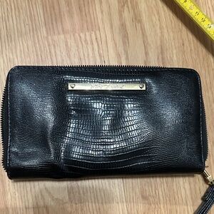 Betsey Johnson Black Textured Wallet